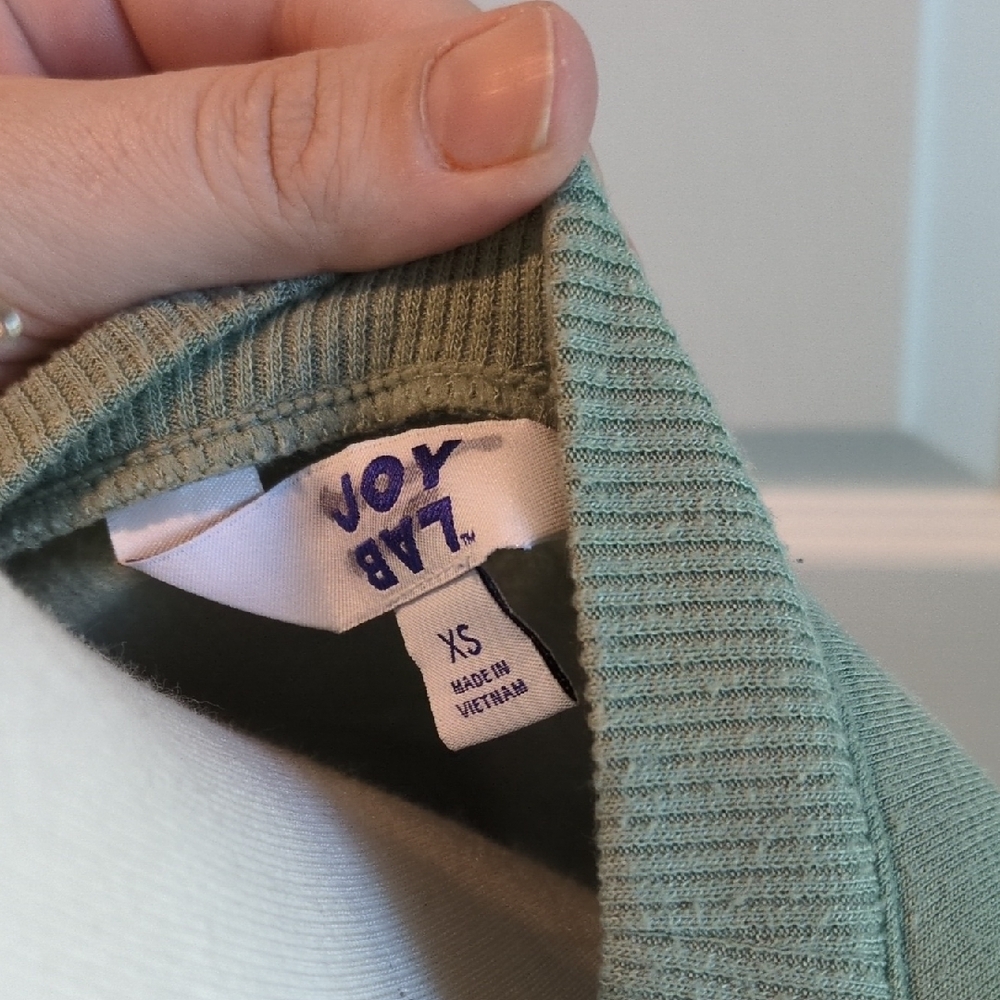 JoyLab Sage Green Ribbed Top - Picture 3 of 6